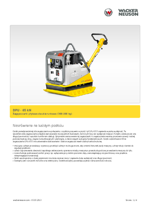 Plăci compactoare reversibile Wacker Neuson DPU6555He