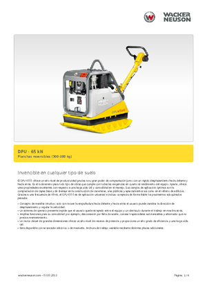 Plăci compactoare reversibile Wacker Neuson DPU6555He