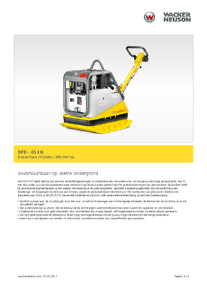 Plăci compactoare reversibile Wacker Neuson DPU6555He