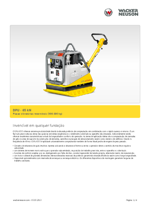 Plăci compactoare reversibile Wacker Neuson DPU6555He