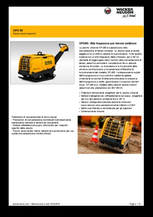 Plăci compactoare reversibile Wacker Neuson DPU90 Lem 770