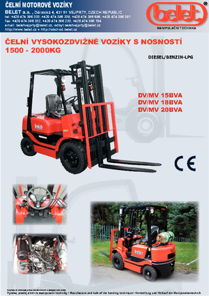 Stivuitoare frontale diesel Belet DV 18 BVA