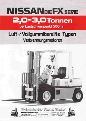 Stivuitoare frontale diesel Nissan EH 02 F 25 U