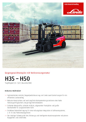 Stivuitoare Diesel rezistente la explozie Linde H 35/600 D 