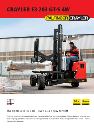 Stivuitoare montate pe camion Diesel Palfinger F3 203 GT-S 4W