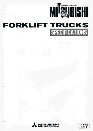 Stivuitoare frontale diesel Mitsubishi FD 30 T