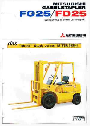 Stivuitoare frontale diesel Mitsubishi FD 25 K