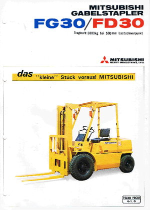 Stivuitoare frontale diesel Mitsubishi FD 30 K