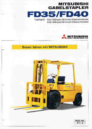 Stivuitoare frontale diesel Mitsubishi FD 35 AT
