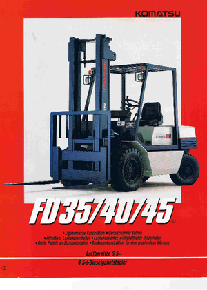 Stivuitoare frontale diesel Komatsu FD 35 T-5 E