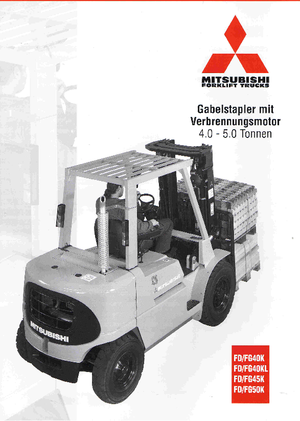 Stivuitoare frontale diesel Mitsubishi FD 50 K