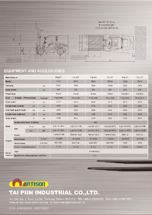 Stivuitoare frontale diesel Artison FD 60