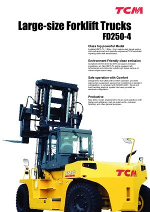 Încărcătoare cu furcă pentru teren accidentat TCM FD 250-4