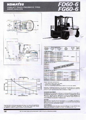 Stivuitoare frontale diesel Komatsu FD 60-6