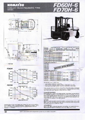 Stivuitoare frontale diesel Komatsu FD 70-6
