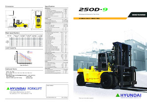 Stivuitoare frontale diesel Hyundai 250D-9