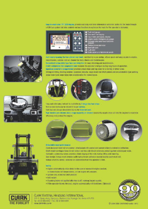 Stivuitoare frontale diesel Clark C 80 D 900