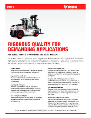 Stivuitoare frontale diesel Bobcat D160S-7