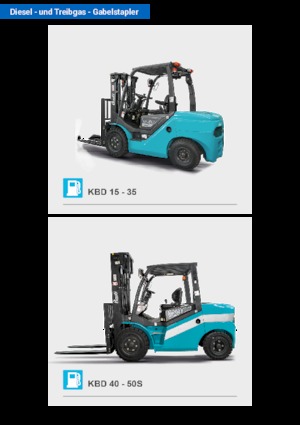 Stivuitoare frontale diesel Baoli KBD 35