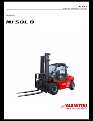 Stivuitoare frontale diesel Manitou MI 50 L D
