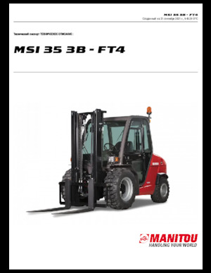Încărcătoare cu furcă pentru teren accidentat Manitou MSI 35 3B / FT4