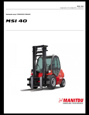 Stivuitoare frontale diesel Manitou MSI 40