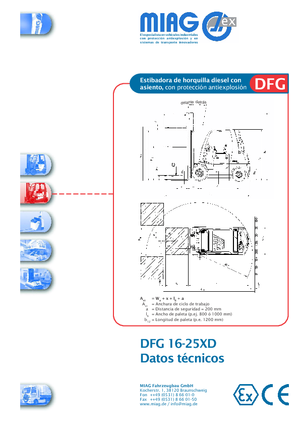 Stivuitoare Diesel rezistente la explozie Miag DFG 16 XD