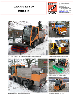 Vehicule municipale multifuncționale diesel Ladog G 129 N 20 E5