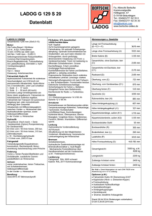 Vehicule municipale multifuncționale diesel Ladog G 129 S 20 E5