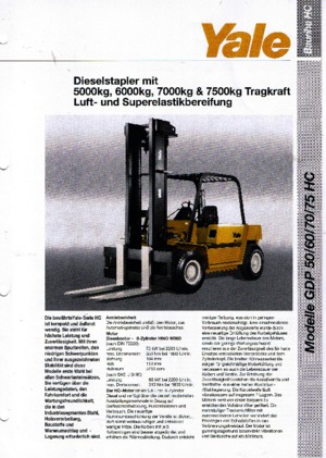 Stivuitoare frontale diesel Yale GDP 70 HC