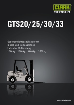 Stivuitoare frontale diesel Clark GTS 30 D