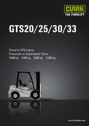 Stivuitoare frontale diesel Clark GTS 30 D
