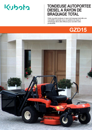 Vehicule municipale multifuncționale diesel Kubota GZD 15 HD