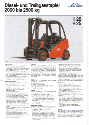 Stivuitoare Diesel rezistente la explozie Linde H 25 D