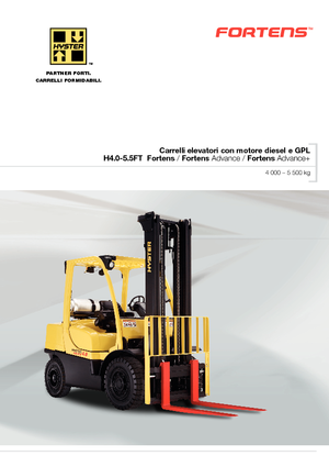 Stivuitoare frontale diesel Hyster H5.0FT