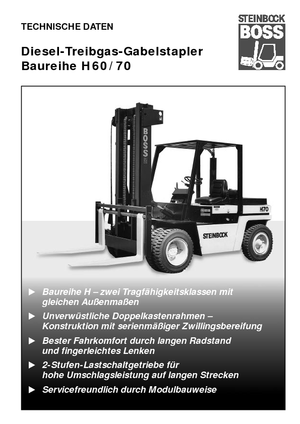Stivuitoare frontale diesel Steinbock H 60 D