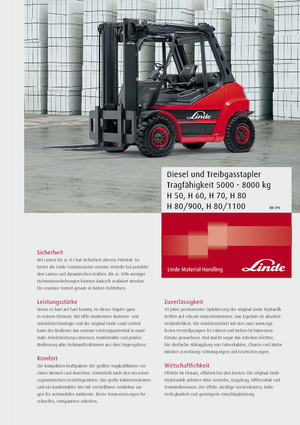 Stivuitoare frontale diesel Linde H80/900D