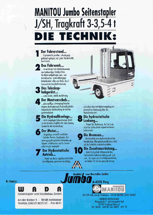 Încărcătoare laterale Diesel Jumbo J/SH 40