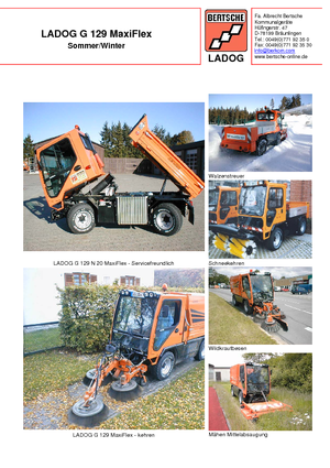 Vehicule municipale multifuncționale diesel Bertsche Ladog G 129 N 20