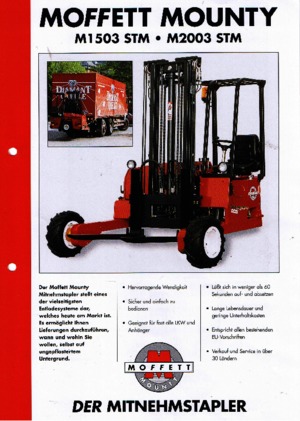 Stivuitoare montate pe camion Diesel Moffett M 1503 STM