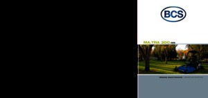 Vehicule municipale multifuncționale diesel BCS MA.TRA 300