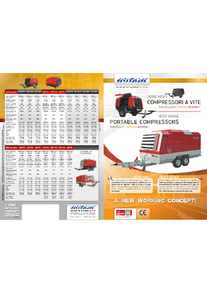 Compresoare de aer portabile - diesel, electrice, pe benzină Rotair MDVS 120 P 