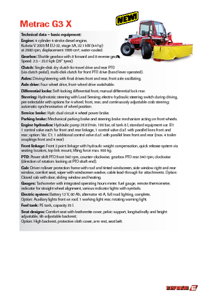 Vehicule municipale multifuncționale diesel Reform Werke Metrac G 3 X