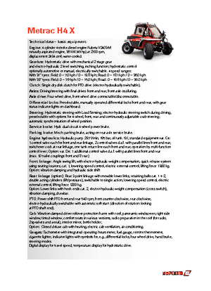 Vehicule municipale multifuncționale diesel Reform Werke Metrac H 4 X