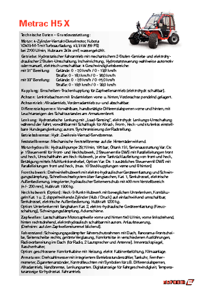 Vehicule municipale multifuncționale diesel Reform Werke Metrac H 5 X