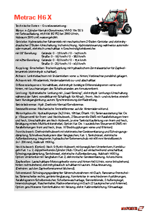 Vehicule municipale multifuncționale diesel Reform Werke Metrac H 6 X