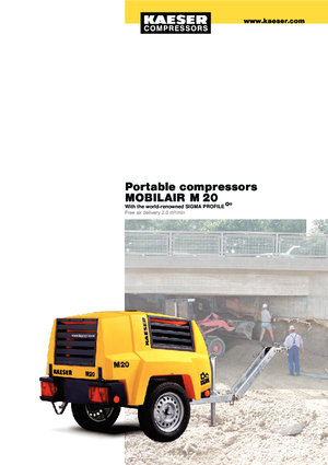 Compresoare de aer portabile - diesel, electrice, pe benzină Kaeser Mobilair M 20 PE