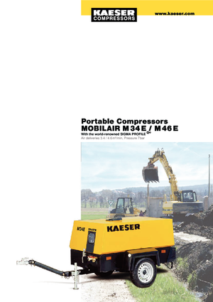 Compresoare de aer portabile - diesel, electrice, pe benzină Kaeser Mobilair M 34 E