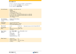 Generatoare de curent diesel GenSet MG 5000 S-Y
