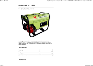 Generatoare de curent diesel PRAMAC Lifter X 3000